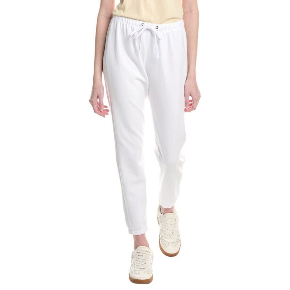 James Perse Womens French Terry Sweatpant, White